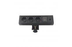 China Clamp On Aluminum Usb Charger Desktop Power Outlet For Hotel supplier