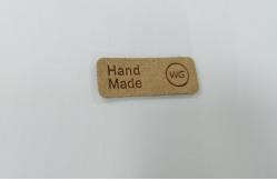 China Embossed Logo Microfiber PU Leather Patches Washable Labels Sew On Clothing supplier