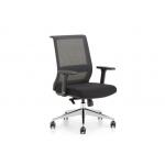 Adjustable Swivel Mesh Office Chairs , Meeting Room Sliding High Back Executive Chairs