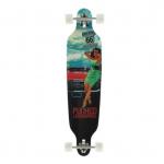 YOBANG OEM Punked Skateboards Route 66 Longboard Complete Skateboard - 9 x 41.25 for sale