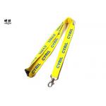Printed Logo Badge Holder Lanyard For Business Meeting Polyester Material for sale