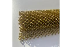 China Colourful Surface Aluminum Woven Chain Link Curtain Wire Mesh supplier