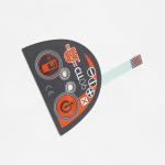 OEM ODM Tactile Membrane Switch , Electronic LED Membrane Keypad Irregular Shape