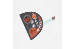 China OEM ODM Tactile Membrane Switch , Electronic LED Membrane Keypad Irregular Shape supplier