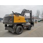 YUCHAI/YC4D125 Engine Wheeled Mini Digger With 4750MM Max. Digging Depth