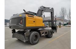 China YUCHAI/YC4D125 Engine Wheeled Mini Digger With 4750MM Max. Digging Depth supplier