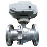 Water Medium Type Electric Flanged Stainless Steel Ball Valve With Two Way Flow for sale