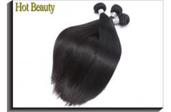 China Double Machine Weft Virgin Human Hair Extensions / Remy Peruvian Hair Bundles supplier