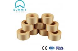 China 2.5cmX5m Tan Silk Surgical Adhesive Plaster With Plastic Spool supplier