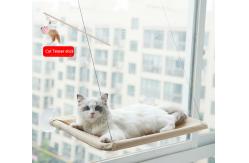 China 100% Cotton Cat Window Hammock Space Saving With Suction Cup supplier
