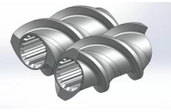 China Twin Screw Extruder Flight Shovel Elements Used In Feeding Section supplier