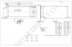 China 6.2'' 640*320 White On Black Wide Temperature TFT LCD Module supplier