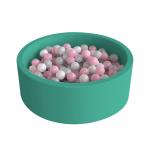 Lux Velvet Fabric Soft Foam Ball Pits 360° Anti-Rollover Protection for sale
