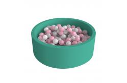 China Lux Velvet Fabric Soft Foam Ball Pits 360° Anti-Rollover Protection supplier