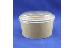 China disposable craft  paper salad bowl with printed paper cup  and  pet lid supplier