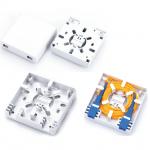 Faceplate Metal Back 86X86 FTTH Termination Box , 2 Port Fiber Termination Box for sale