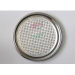 Air - proof Food Grade Aluminium Foil Lids / cap for composite paper can 307# for sale