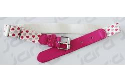 China Heart Shape Girls Elastic Belt , Silk Printing / Metallic Printing Children Elastic Belt supplier