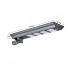 Waterproof Solar Powered LED Street Lights 60W With Auto Intensity Control for sale