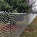 2.0-4.0 MM WIRE DIAMETER IRON 6 FGALVANISED,PVC COATED CHAIN LINK FENCING for sale