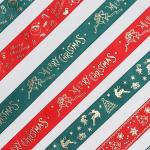 Custom Christmas Grosgrain Ribbon With Printed Designs Wholesale Decorative Ribbon