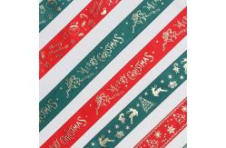 China Custom Christmas Grosgrain Ribbon With Printed Designs Wholesale Decorative Ribbon supplier