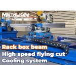 Heavy Duty Box Beam Roll Forming Machine With Cooling System Precision Round Hole Punching for sale
