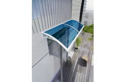 China Weather Resistant Polycarbonate Window Awning with Plastic or Aluminum Awning Bracket supplier
