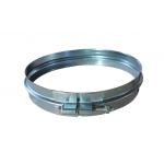 Galvanized Flange Pipe Clamp , Spiral Pipe Connect Clamp And Fittings Adjustable Bolt Clamp for sale