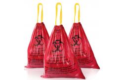 China 85cm*65cm HDPE LDPE Autoclave Biohazard Bags Drawstring Deisgn supplier