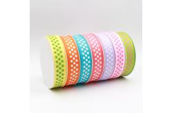 China logo dot printed ribbon silk screen supplier