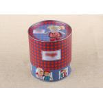 Custom Print Toy Gift Cardboard Paper Composite Can Packaging With Iron Lid for sale