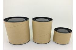 China Light Weight Custom Paper Tube With Metal Lid / Biscuit Cookie Packaging Box supplier