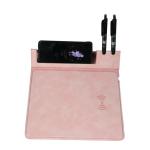 Large Customized Multifunctional Magnetic Pu Leather Smart Office Wireless Charging Foldable Mouse Pad for sale
