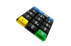 China Customize High Quality Silicone Rubber Membrane Keypad Button Keycaps supplier