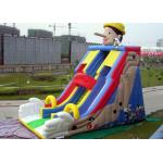 2018 Hot Sale Inflatable Bear Water Slide With Double Lanes With Pool