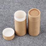Essential Oil Round Kraft Paper Cylinder Containers easy open end for sale