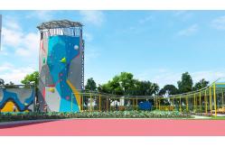 China Customized Reinforced Fiber Glass Outdoor Climbing Wall With ISO9001 Certification supplier
