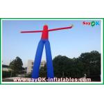 Outdoor Advertising Bule and Red Hand Waving Inflatable Air Dancer Dancing for sale