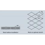 Customized Flexible Wire Mesh Netting 20mm - 100mm Aperture Rope Construction