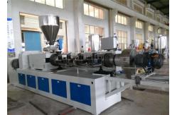 China Conical Twin Screw Extruder Plastic Extrusion Line For PVC Pipe supplier
