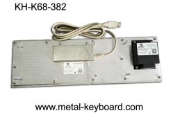 China Kiosk Self - Service Terminal Metallic Industrial Keyboard with Trackball , USB supplier