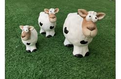China Handmade Ceramic Pottery Sheep Garden Ornaments In Different Sizes supplier