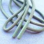 Fashion Polyester 4.5mm Thick Drawstring Cord With Silicone Tips