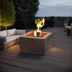 Round 1000mm Rustic Red Steel Backyard Fire Pit or Customized