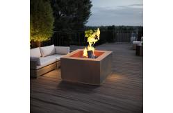 China Round 1000mm Rustic Red Steel Backyard Fire Pit or Customized supplier