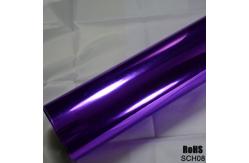China Removable Adhesive Chrome Blue Car Wrap Mirror Effect Vinyl Wrap 140gsm supplier