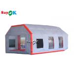 Inflatable Work Tent Gray Air Tight Inflatable Tent Car Spray Booth Waterproof Anti UV for sale