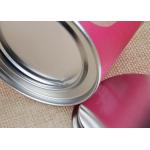 Pink Metal Milk Lids Composite Paper Can For Seed / Crafts /