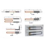 1800C High Temperature U Shape Mosi2 Heat Element For Muffle Furnace